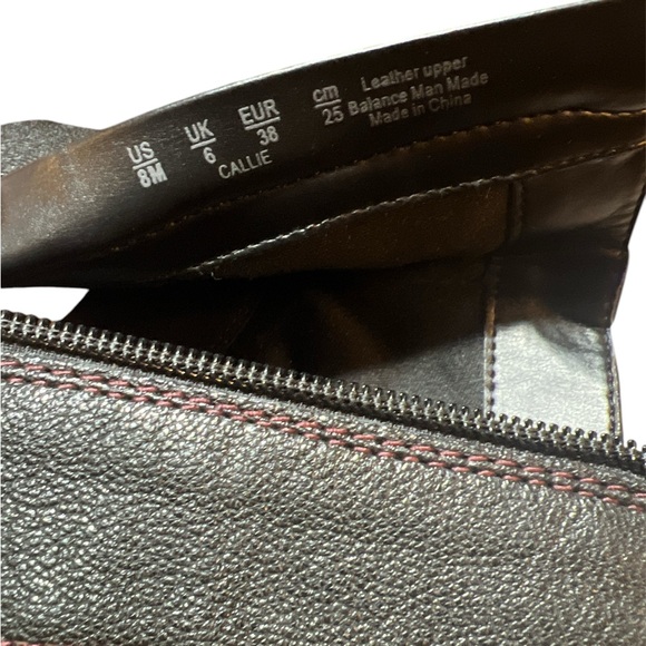 Heeled leather heeled boots - Picture 6 of 9